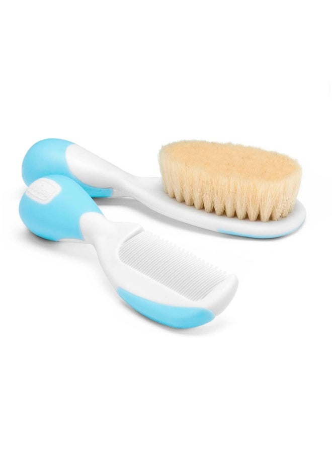 شيكو Chicco Brush And Comb- Light Blue, 2 Piece - Image 1